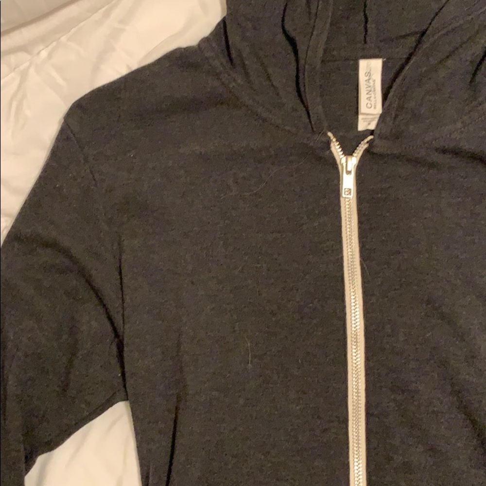 dark grey hoodie